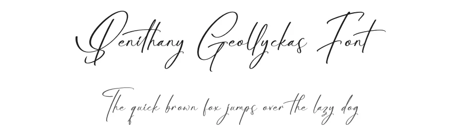 Benithany Geollyckas Font by letterenastudios — Script Handwritten Font