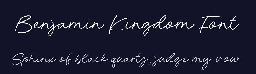 Benjamin Kingdom Font by Timur type — Script Handwritten Font — thumbnail 2