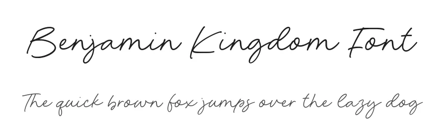 Benjamin Kingdom Font by Timur type — Script Handwritten Font