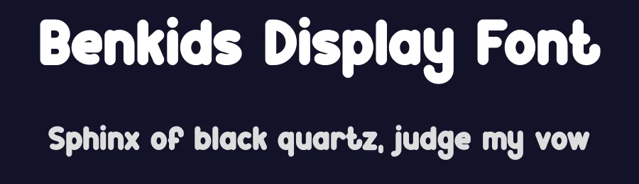 Benkids Display Font by MasyafiStudio — Display Font — thumbnail 2