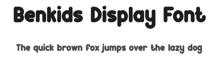 Benkids Display Font by MasyafiStudio — Display Font