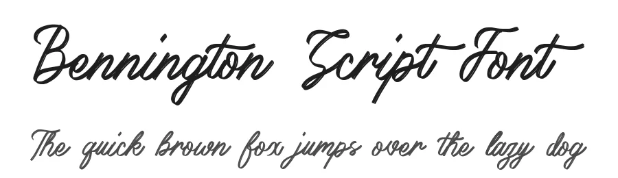 Bennington Script Font by Allouse.Studio — Script Handwritten Font