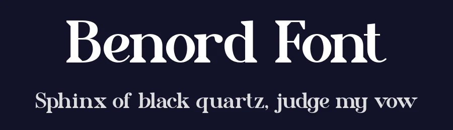Benord Font by valentinovergan — Display Font — thumbnail 2