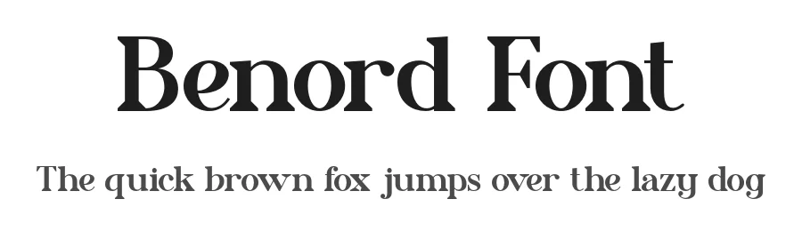 Benord Font by valentinovergan — Display Font