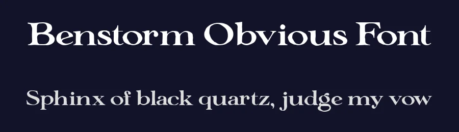 Benstorm Obvious Font by Lettermine — Decorative Font — thumbnail 2