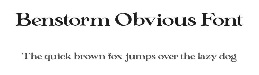 Benstorm Obvious Font by Lettermine — Decorative Font