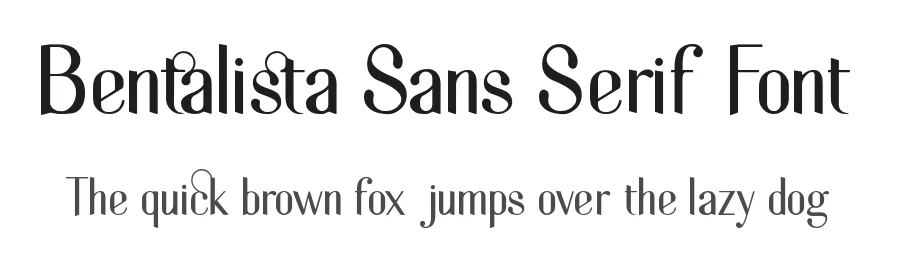 Bentalista Sans Serif Font by zamjump — Sans Serif Font