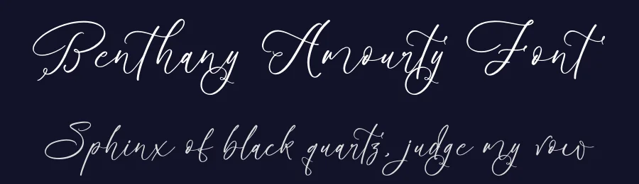 Benthany Amourty Font by glorytype — Script Handwritten Font — thumbnail 2