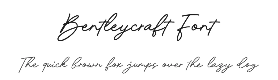 Bentleycraft Font by Allouse.Studio — Script Handwritten Font