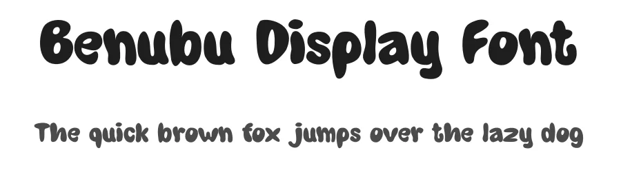 Benubu Display Font by Aivos Dreams — Display Font