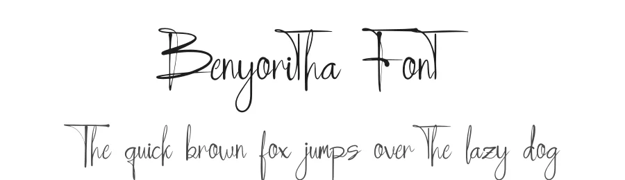 Benyoritha Font by Gracetypestudio — Script Handwritten Font