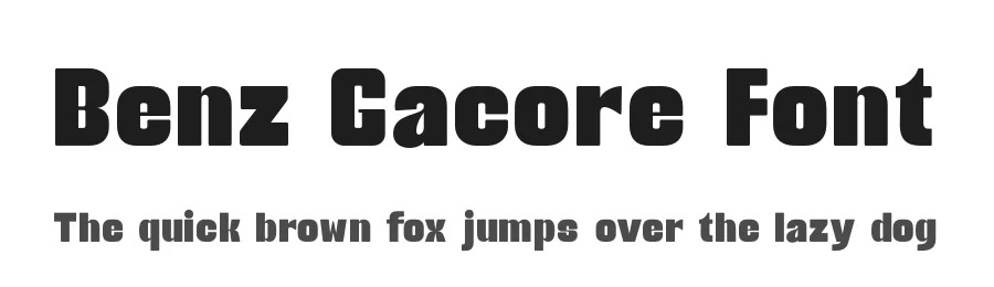 Benz Gacore Font by Zafiratype — Display Font
