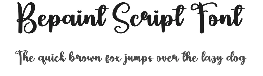 Bepaint Script Font by andikastudio — Script Handwritten Font