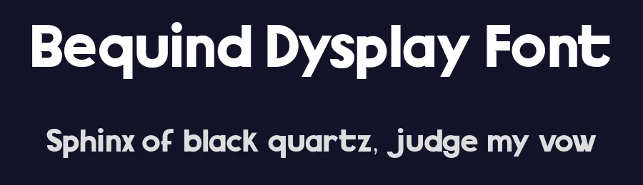 Bequind Dysplay Font by muhamad.taufiq.33449 — Sans Serif Font — thumbnail 2