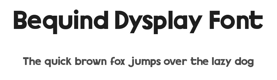 Bequind Dysplay Font by muhamad.taufiq.33449 — Sans Serif Font