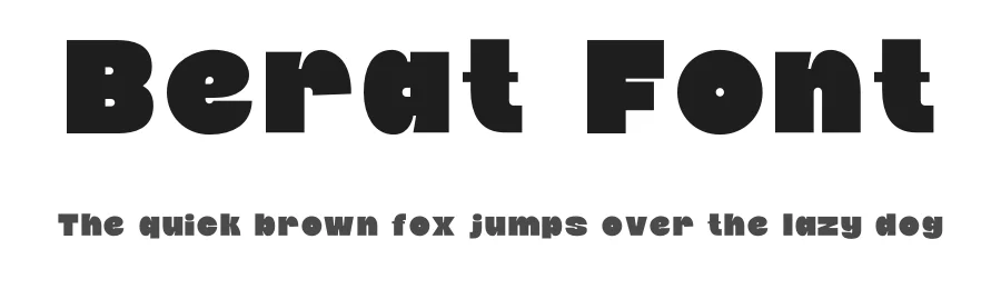 Berat Font by Pinisiart β Sans Serif Font