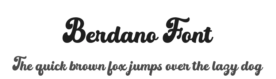 Berdano Font by Rantautype — Script Handwritten Font