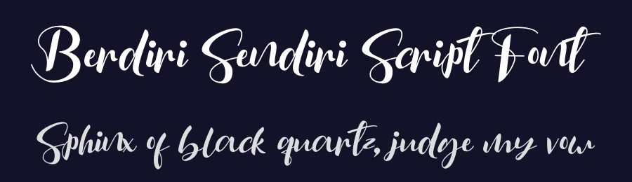 Berdiri Sendiri Script Font by letterenastudios — Script Handwritten Font — thumbnail 2