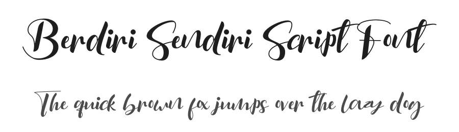 Berdiri Sendiri Script Font by letterenastudios — Script Handwritten Font