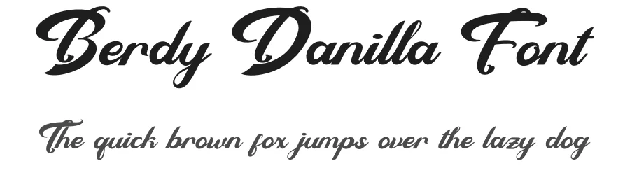 Berdy Danilla Font by Denustudios — Script Handwritten Font