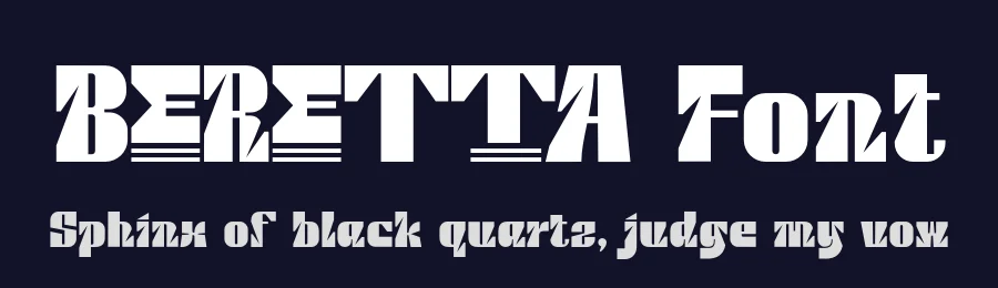 Beretta Font by 177Studio — Display Font — thumbnail 2