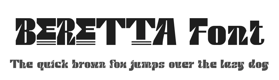 Beretta Font by 177Studio — Display Font