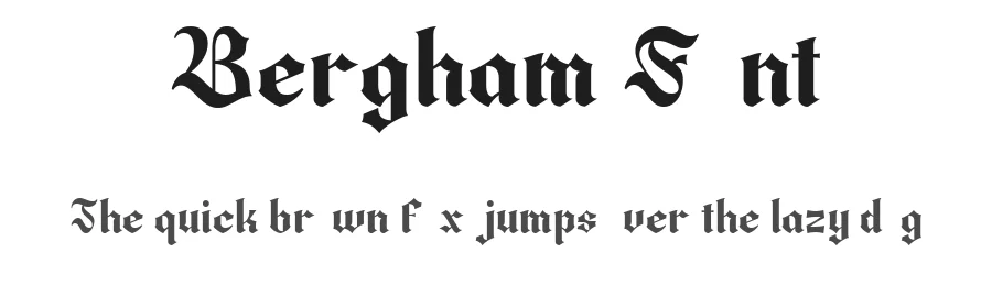 Bergham Font by Ragamkata — Display Font