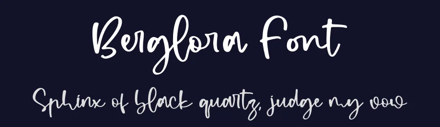 Berglora Font by perspectype — Script Handwritten Font — thumbnail 2