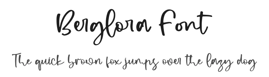 Berglora Font by perspectype — Script Handwritten Font
