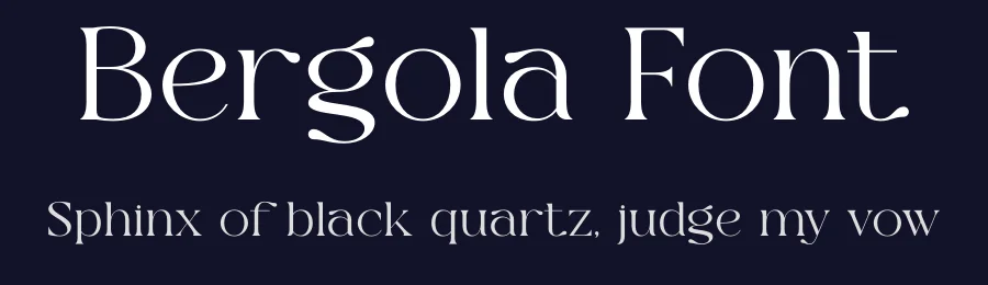 Bergola Font by SURATMI — Serif Font — thumbnail 2