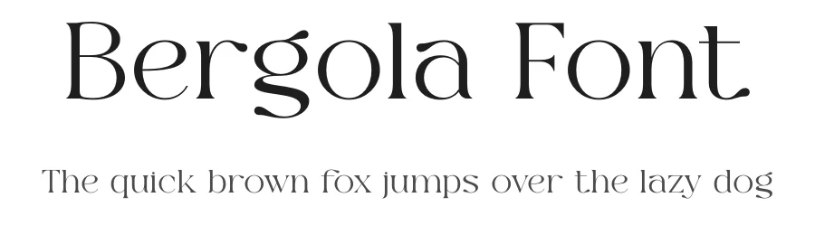 Bergola Font by SURATMI — Serif Font