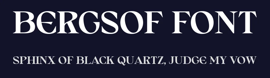 Bergsof Font by Hole Hope Design — Serif Font — thumbnail 2