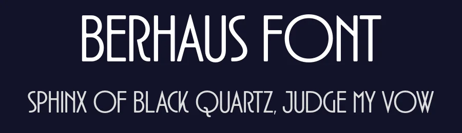 Berhaus Font by BrandSemut — Sans Serif Font — thumbnail 2