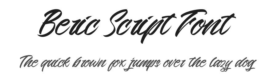 Beric Script Font by typotopia — Script Handwritten Font