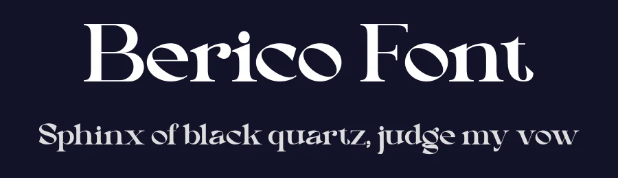 Berico Font by MaikoHatta — Serif Font — thumbnail 2