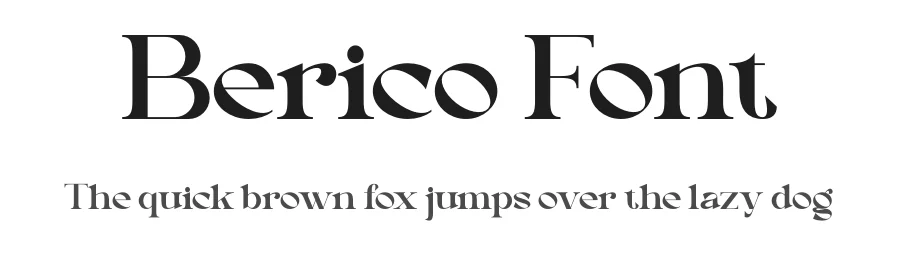 Berico Font by MaikoHatta — Serif Font