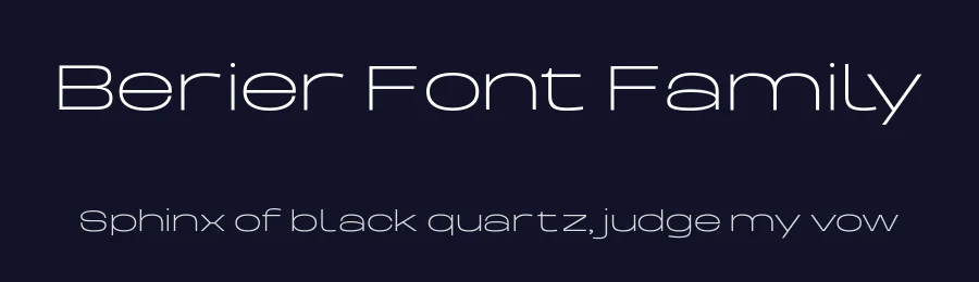 Berier Font Family by Almarkhatype — Sans Serif Font — thumbnail 2