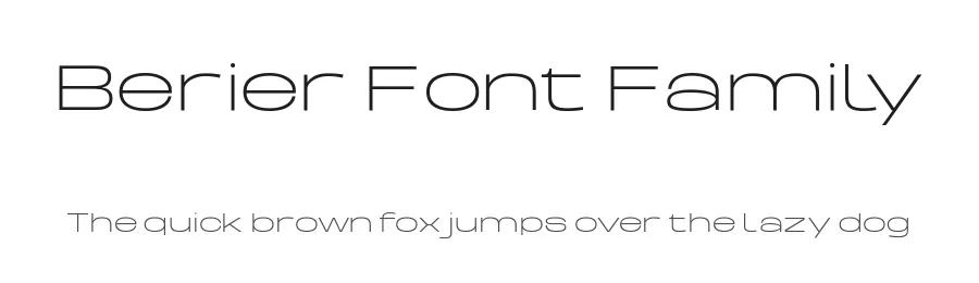 Berier Font Family by Almarkhatype — Sans Serif Font