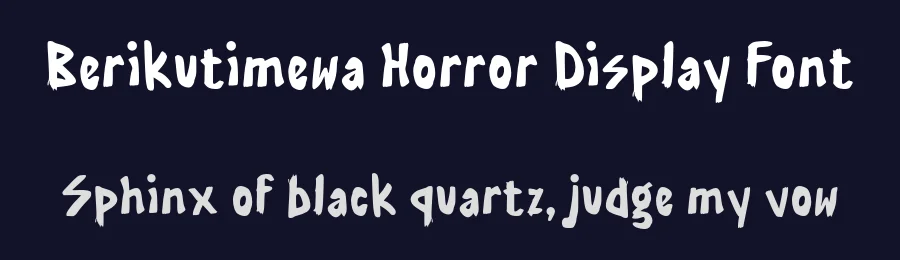 Berikutimewa Horror Display Font by Mei Suseno — Decorative Font — thumbnail 2
