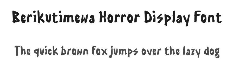 Berikutimewa Horror Display Font by Mei Suseno — Decorative Font