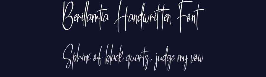 Berillamtia Handwritten Font by andikastudio — Script Handwritten Font — thumbnail 2
