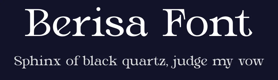 Berisa Font by Rantautype — Serif Font — thumbnail 2