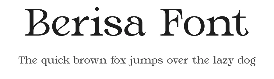 Berisa Font by Rantautype — Serif Font