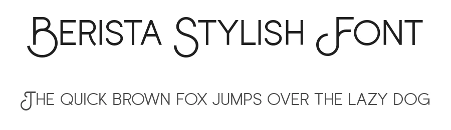 Berista Stylish Font by Typebae — Sans Serif Font
