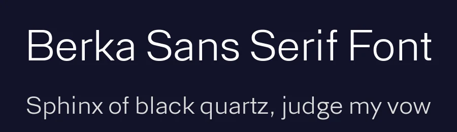 Berka Sans Serif Font by Wahyu and Sani Co. — Sans Serif Font — thumbnail 2