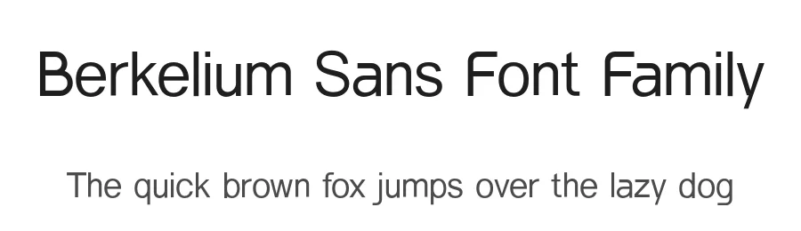Berkelium Sans Font Family by UICreative — Decorative Font