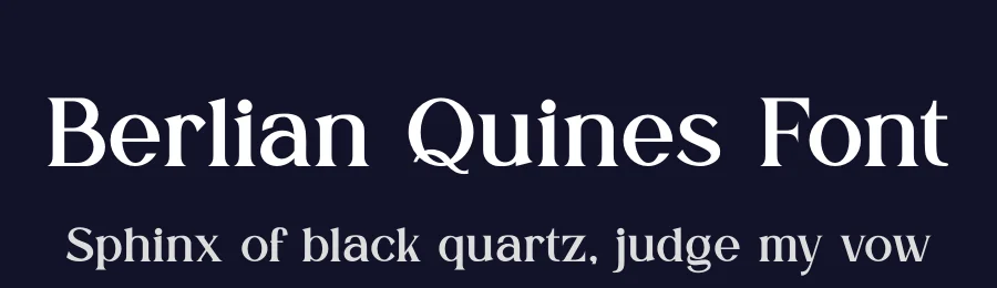 Berlian Quines Font by SlideShoot — Serif Font — thumbnail 2