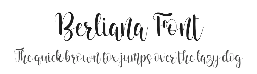 Berliana Font by YanStudio — Script Handwritten Font