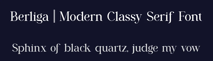 Berliga || Modern Classy Serif Font by ErmediaStudio — Display Font — thumbnail 2