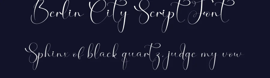 Berlin City Script Font by creativeletter — Script Handwritten Font — thumbnail 2